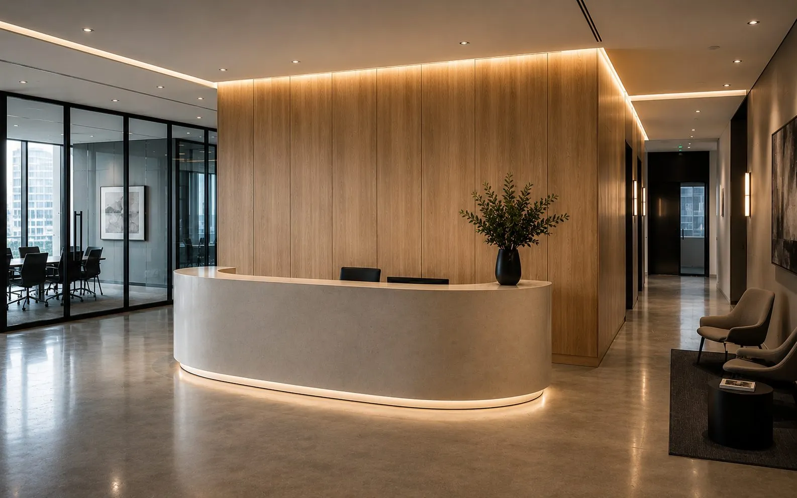 Grade-A office fit-out, City of London