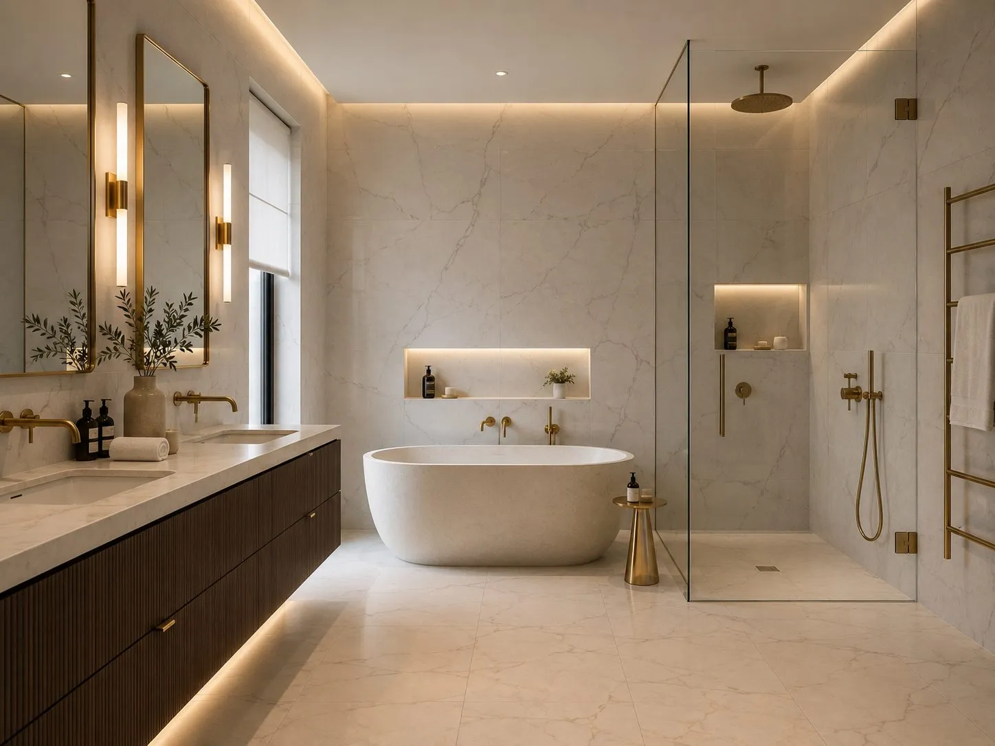 Luxury en suite bathroom with Dornbracht fittings, Mill Hill