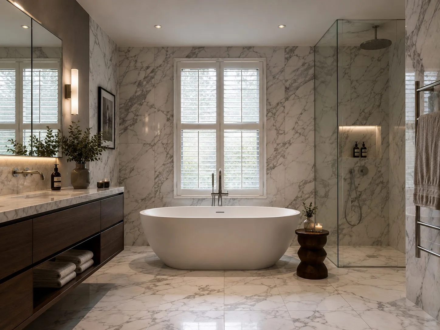 Master en suite with freestanding bath, St John's Wood