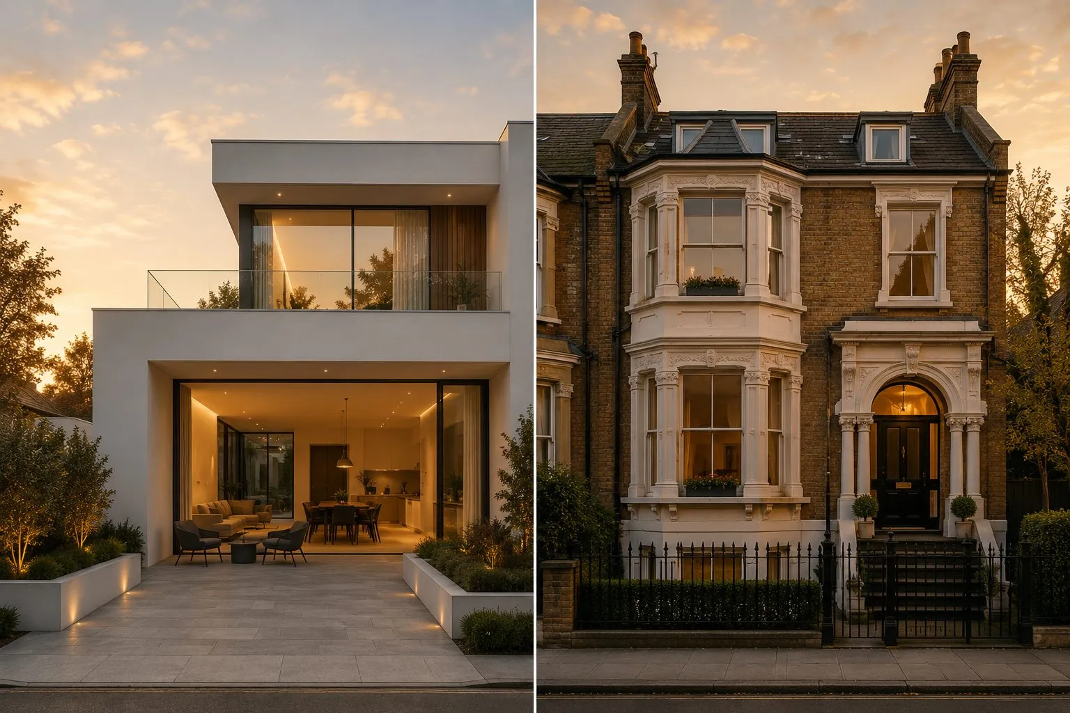 Luxury new build vs refurbishment which adds more value London